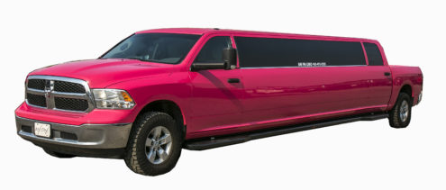 Pink Dodge Ram Limo