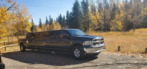 Black Dodge Ram Limousine