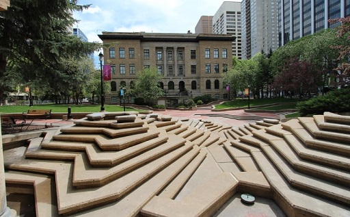 Stairs at McDougall Centre