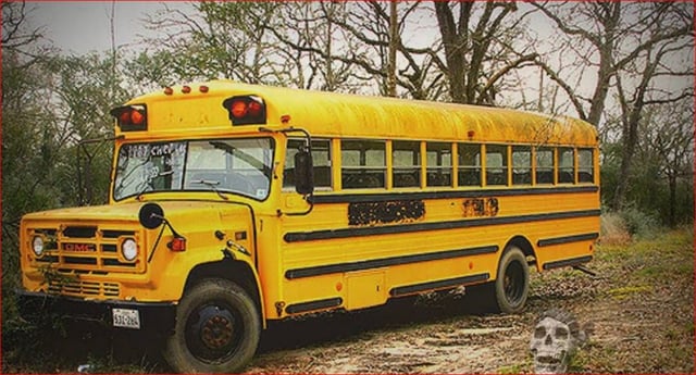 Old yellow school bus