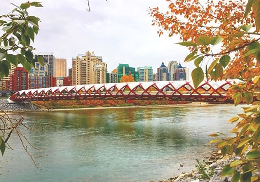 Captured from the Memorial Drive side of the Peace Bridge