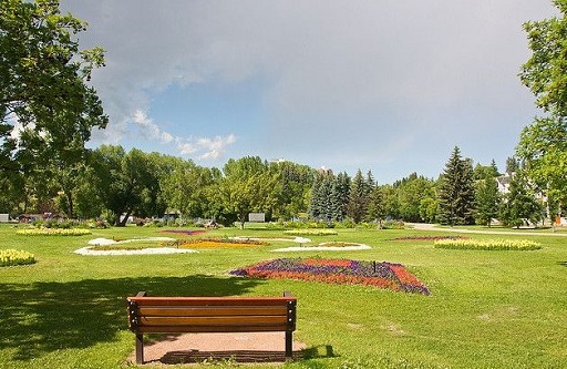 Riley Park Flower Garden in Summer