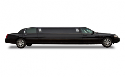 8-10 passenger black lincoln stretch limo