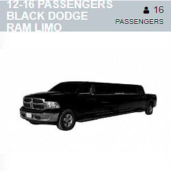 Black Dodge Ram Limo (12-16 Passengers)