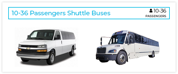 10-36 Passengers Shuttle Bus