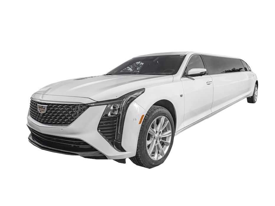 AM PM Limo Cadillac Limousine - 10 Passengers White